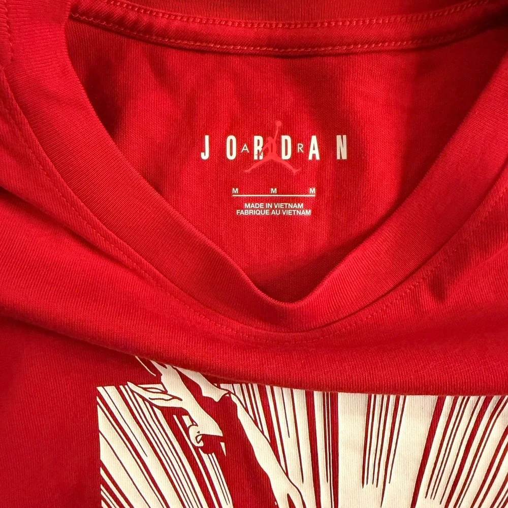 Air Jordan Graphic T Shirt Mens Medium Red NWOT